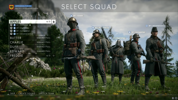 Ein Squad besteht aus bis zu fünf Spielern. (Screenshot: Golem.de)